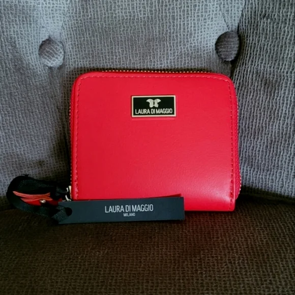 Laura Di Maggio Red❤ Zip Around Card💳 Case - NWT - Picture 14 of 16